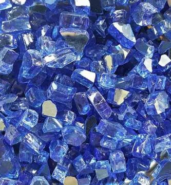 Cristales de piedras azules